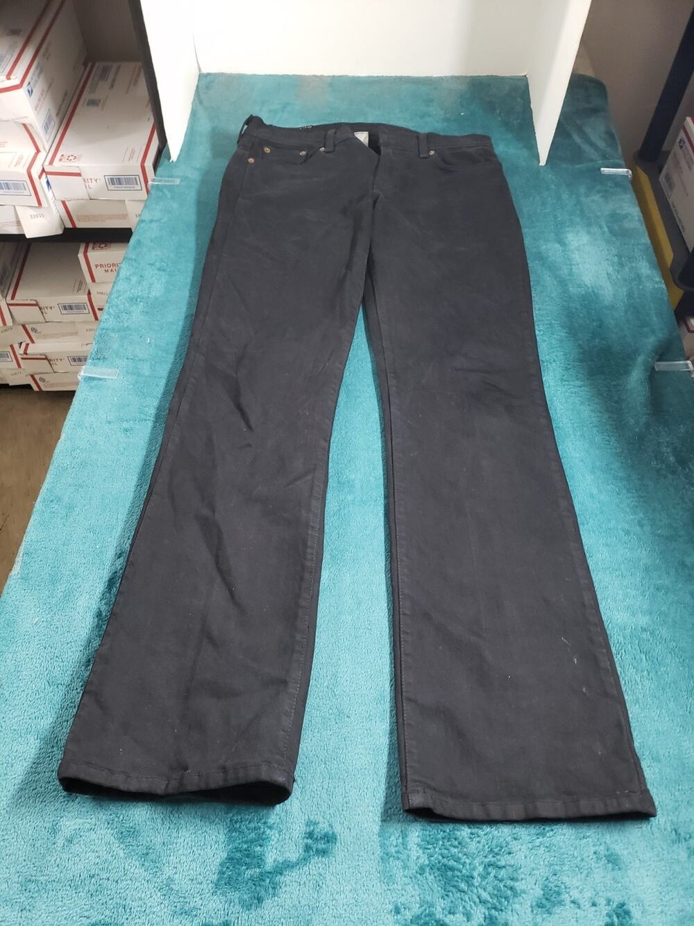 Lucky Brand Jeans Size 8 Womens Black Stretch Pants Mid Rise Bootcut USA